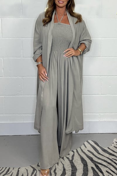 Complete Look: Elegant Jumpsuit + Lightweight Kimono FREE