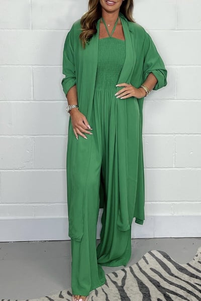 Complete Look: Elegant Jumpsuit + Lightweight Kimono FREE