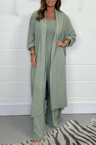 Complete Look: Elegant Jumpsuit + Lightweight Kimono FREE