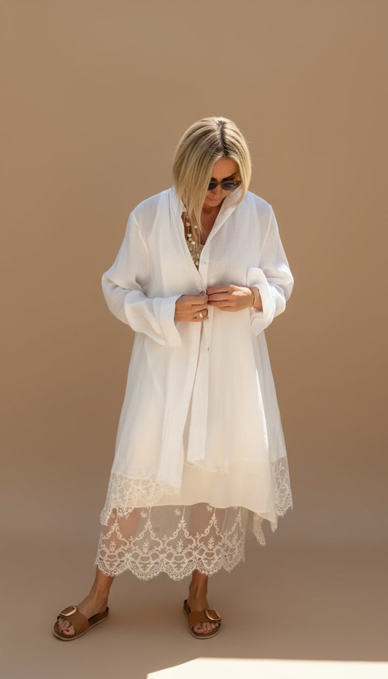 Aria Dress + Free Cardigan 🎁 | Elegant Lace Set